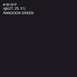 #1B191F - Rangoon Green Color Image